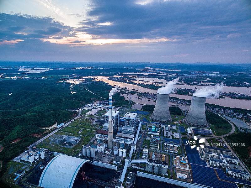 中国的燃煤电厂图片素材