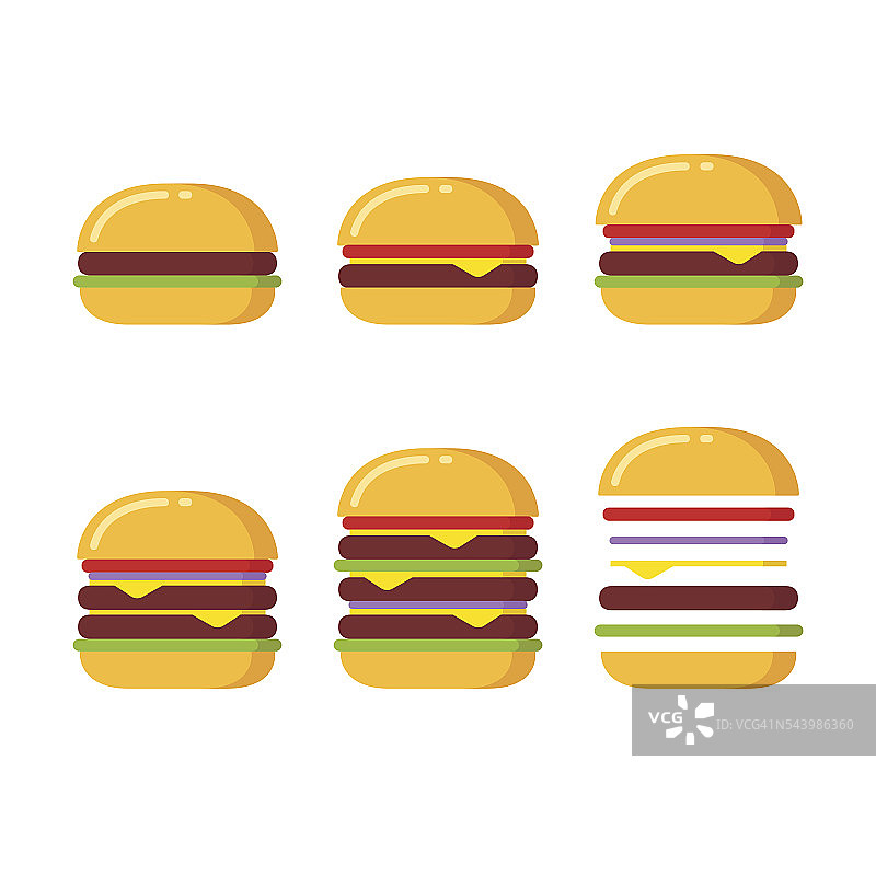 汉堡图标设置图片素材