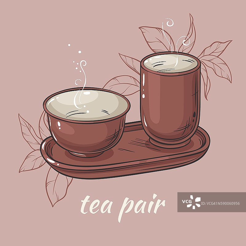 茶对的颜色背景图片素材