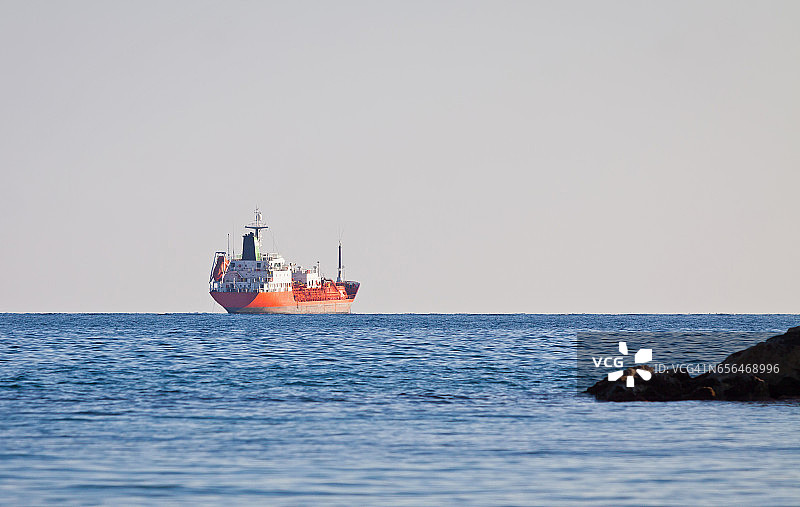 地中海的油轮图片素材