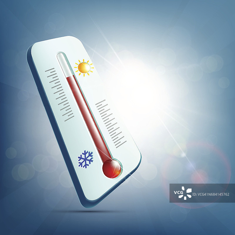 测量温度用的气象温度计图片素材