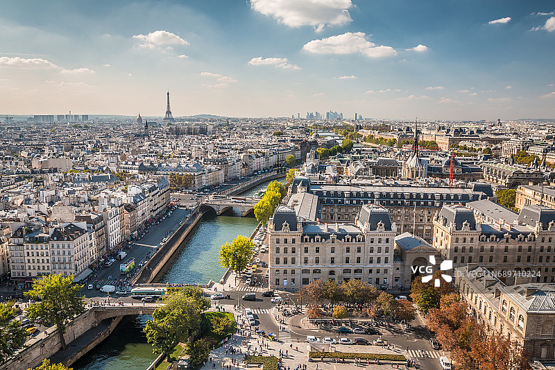 巴黎全景图片素材