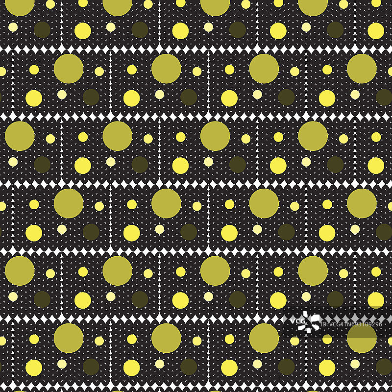 黑色方形与黄色阴影圈顶部编织重叠图案背景图片素材