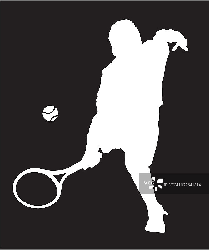 网球运动员全速奔跑图片素材