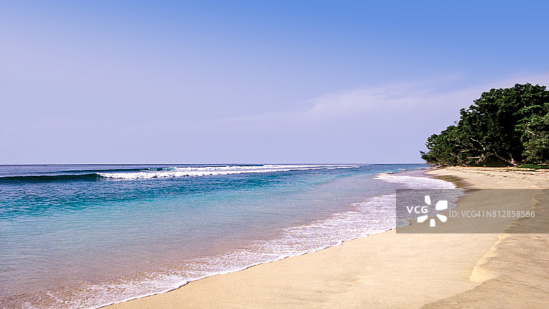 安达曼群岛的空旷海滩图片素材
