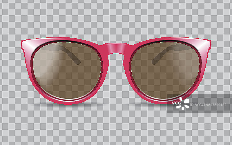 太阳眼镜矢量插图3D逼真图片素材