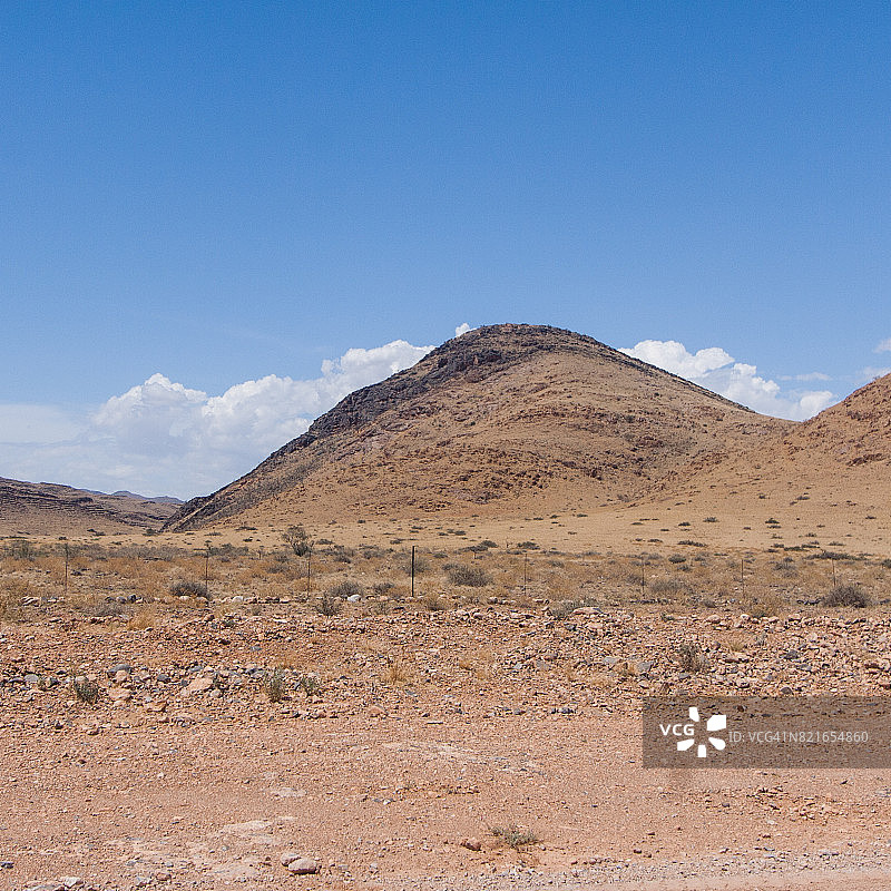 纳米比亚的半干旱景观。图片素材