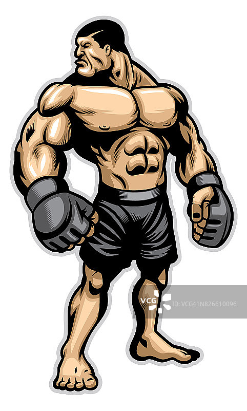 重量级肌肉斗士图片素材
