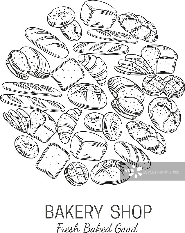 面包店，面包店海报模板图片素材