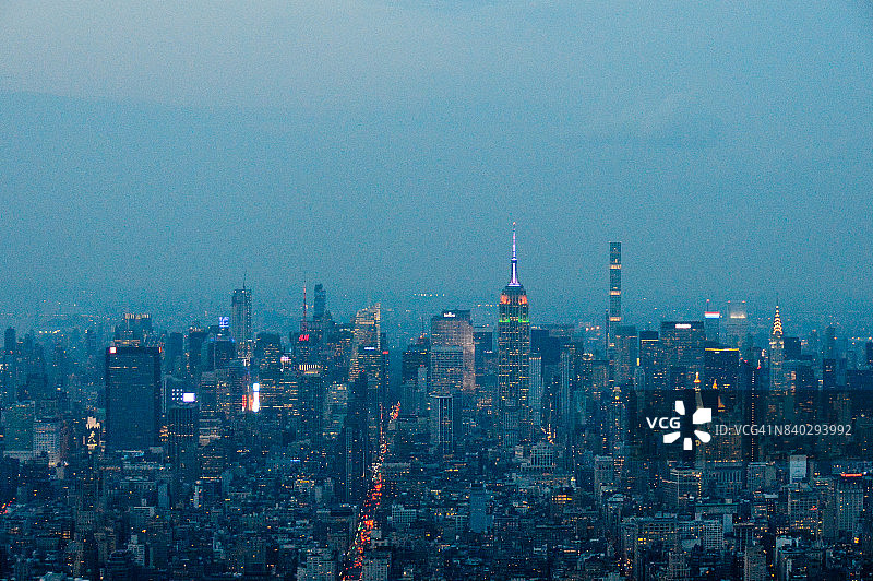 纽约市的天际线和城市景观图片素材