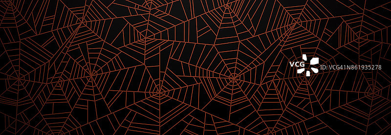 橙色蜘蛛网背景图片素材