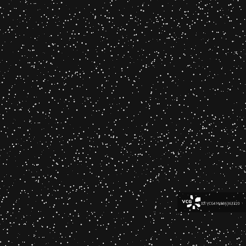 抽象的黑色背景与白星在空间。向量。图片素材