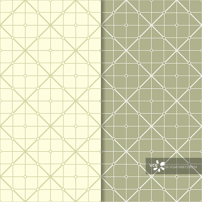多边形无缝模式。橄榄绿的几何背景图片素材