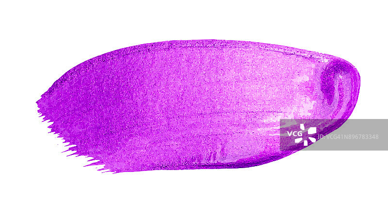矢量紫色笔触为您惊人的设计项目。水彩纹理油漆染色隔离白色。抽象手绘闪光背景邀请，礼物，结婚卡图片素材