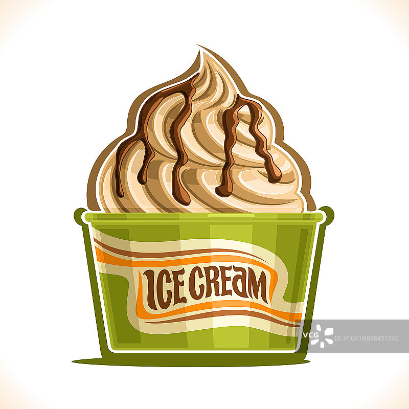 纸杯香草冰淇淋图片素材