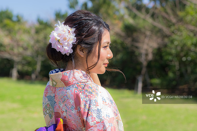 日本和服的女人图片素材