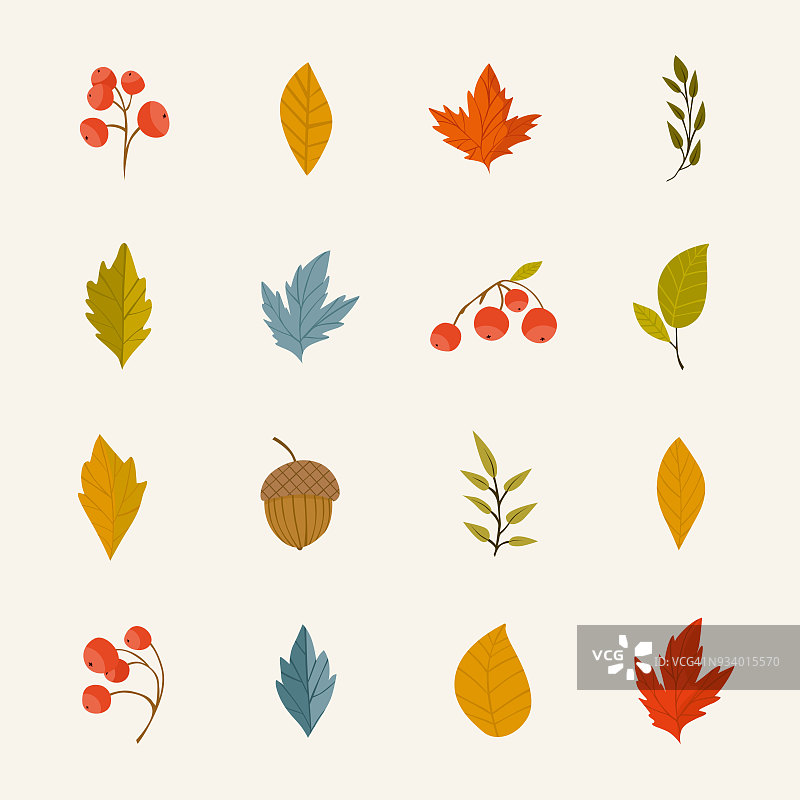 秋叶矢量图图片素材
