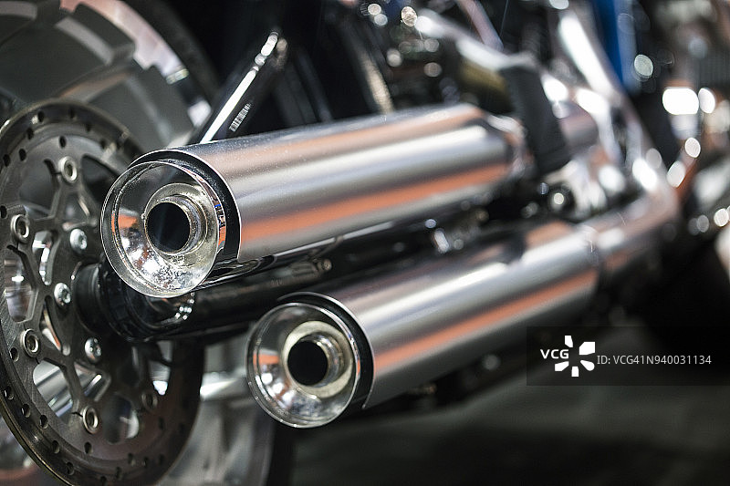 摩托车排气管图片素材