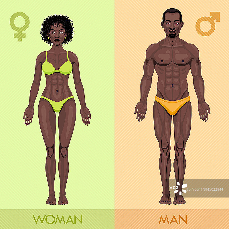 非洲男人和女人图片素材