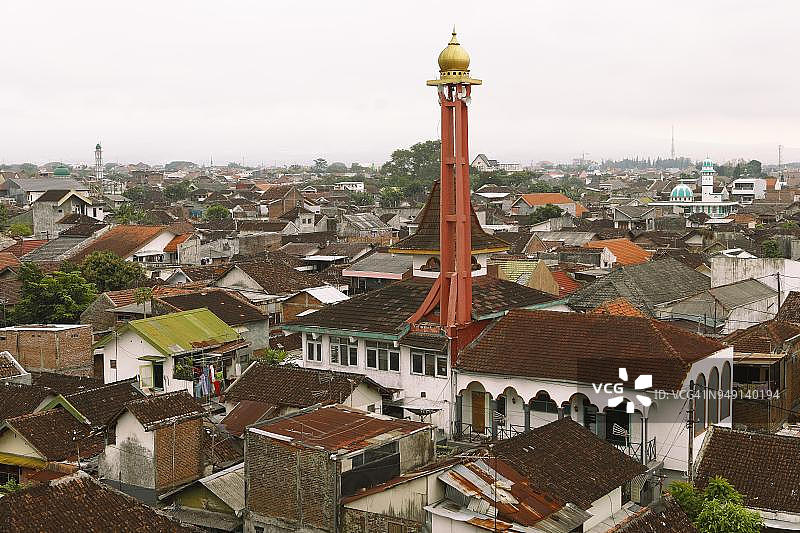 城市景观，玛朗，爪哇，印度尼西亚图片素材