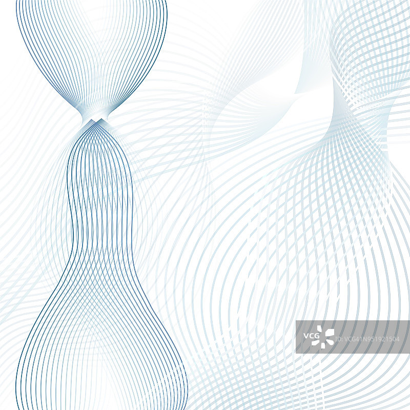 科技背景。抽象的波浪。线条艺术未来主义设计，波浪技术图案。现代波浪线模板在蓝色，灰色，白色色调。向量EPS10插图图片素材