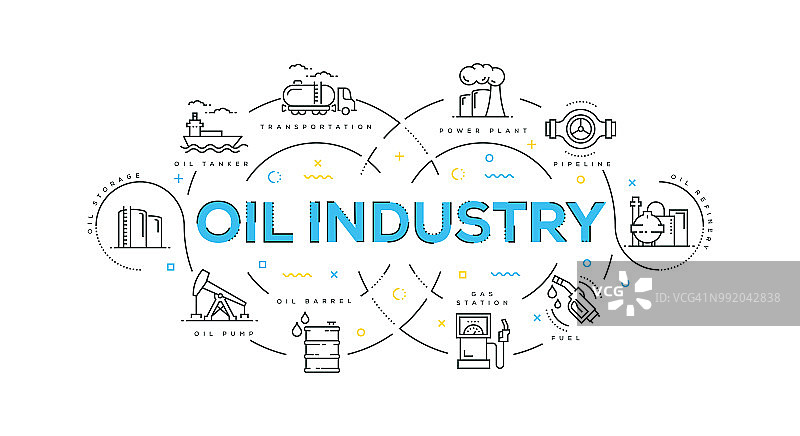 石油工业现代平面设计图片素材