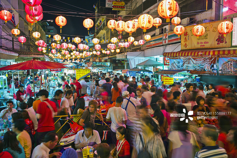 泰国，曼谷，唐人街，中国新年图片素材