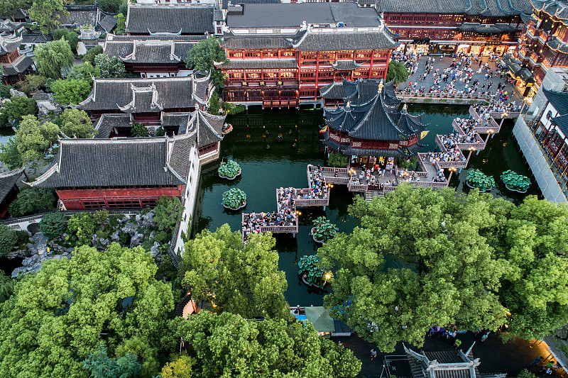 上海豫园全景图片