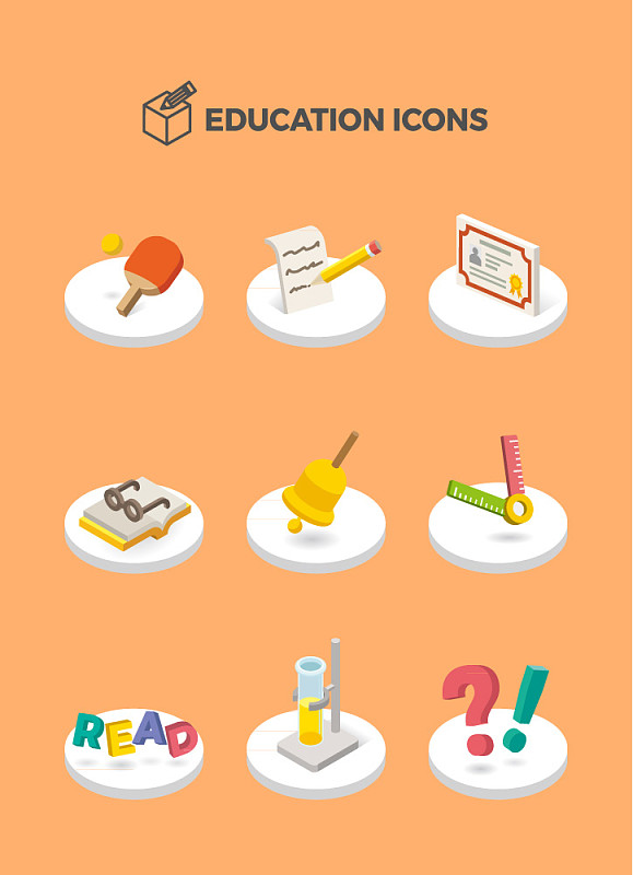 Education-Themed图标设置图片下载