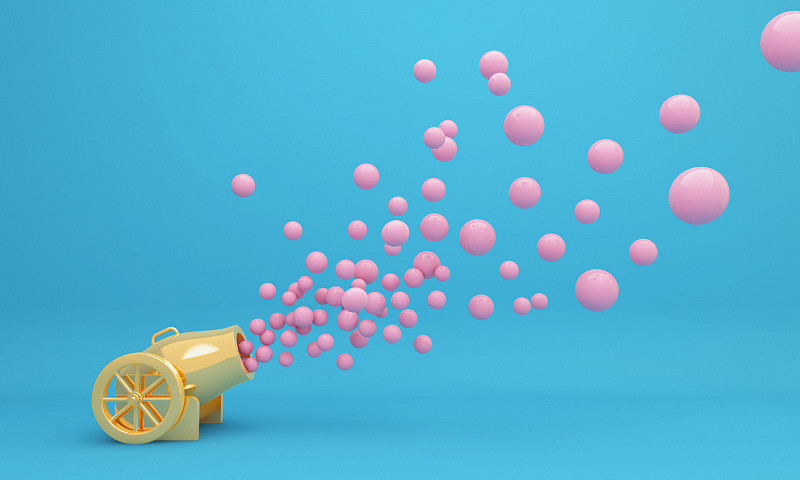 一套3D渲染彩色泡泡流行图形设计007图片下载