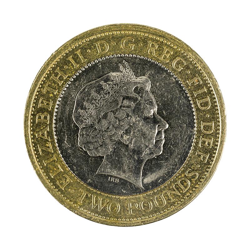 英国两英镑硬币,2007年图片