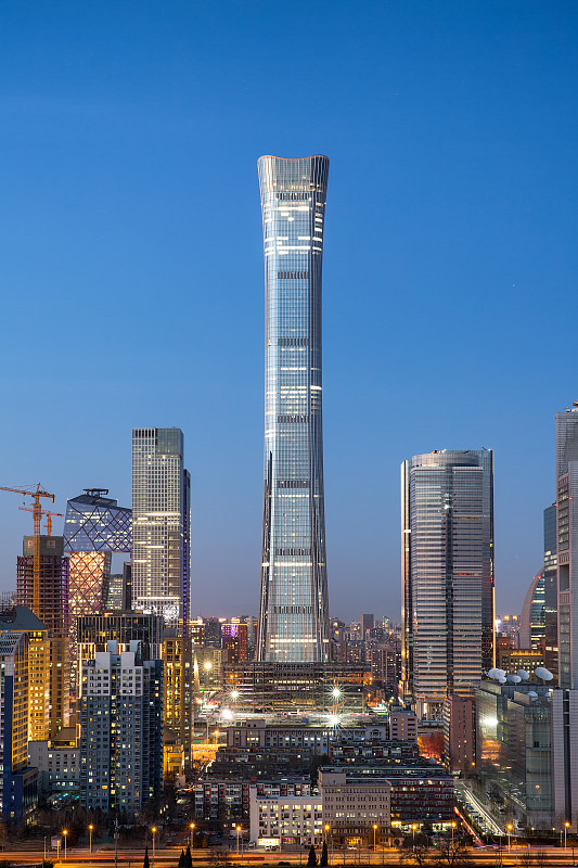 北京第一高楼 中国尊图片素材