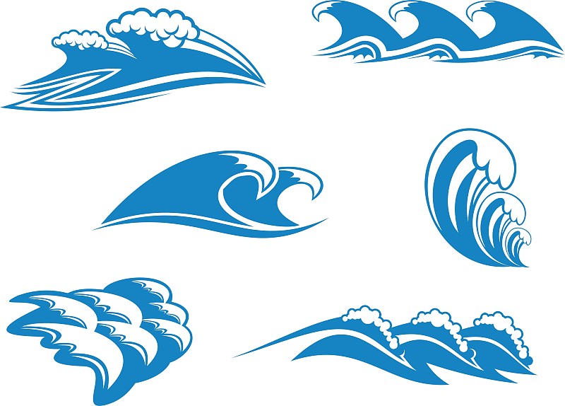 大海的表情符号图片