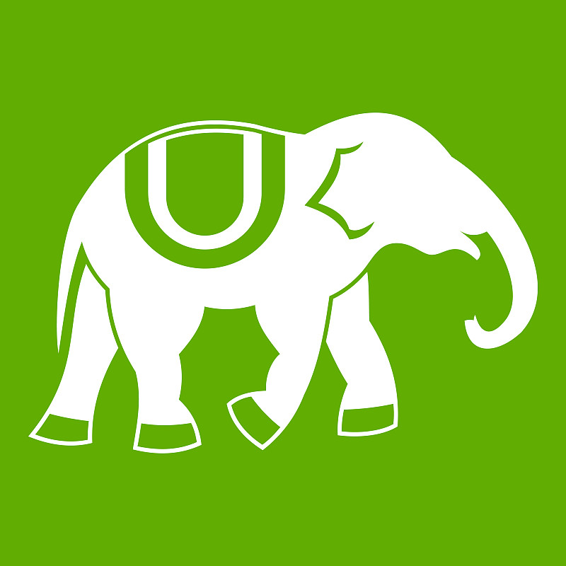 大象绿色图标图片