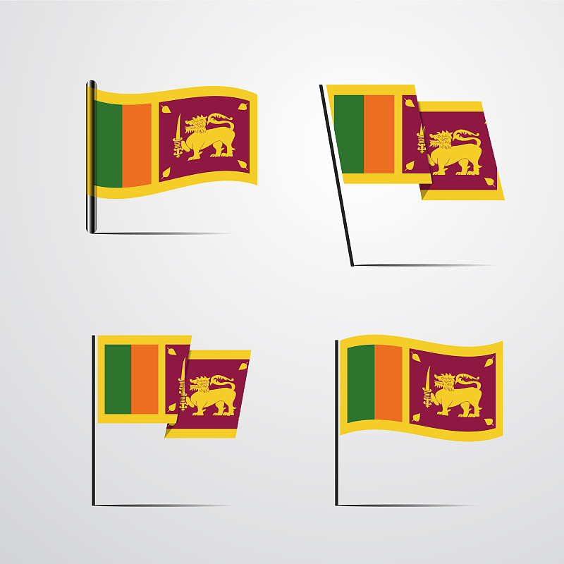 斯里兰卡国旗 简笔画图片