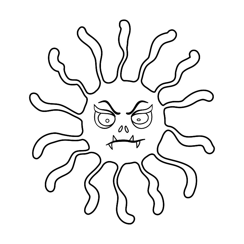革兰阳性球菌简笔画图片