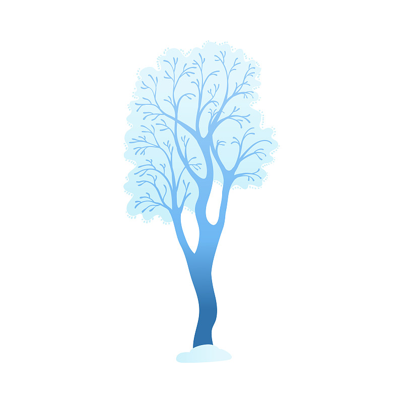 雪树-冬季装饰图片素材