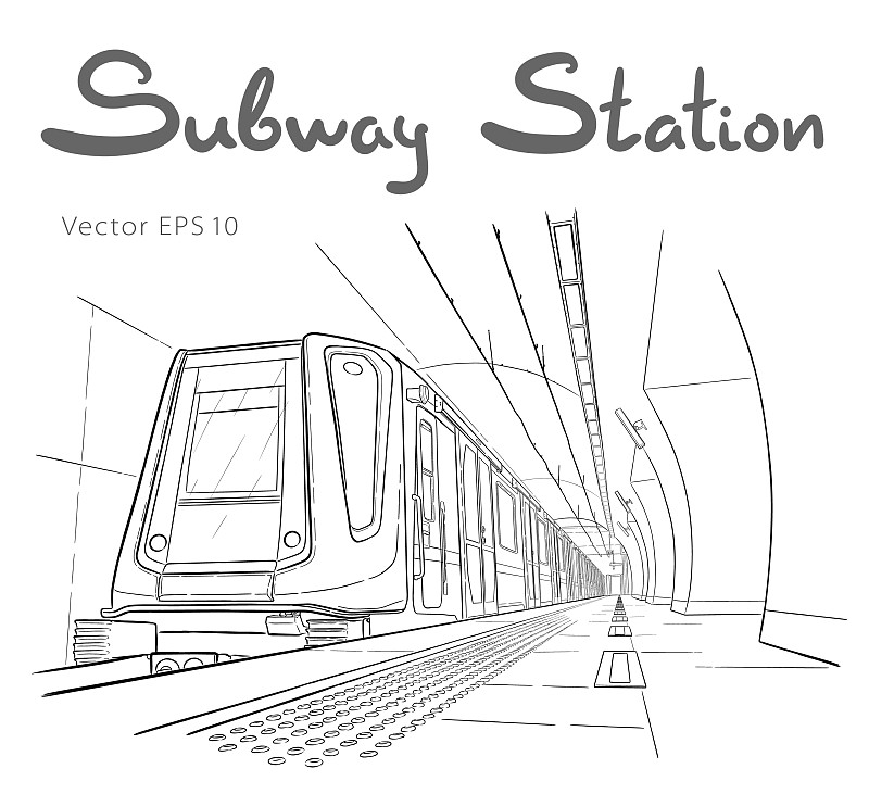 地铁站简笔画 出入口图片