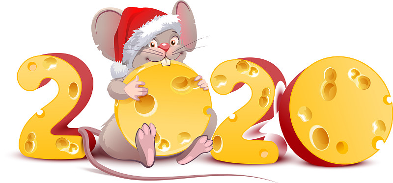 2020年鼠到中国历法圣诞老人图片下载