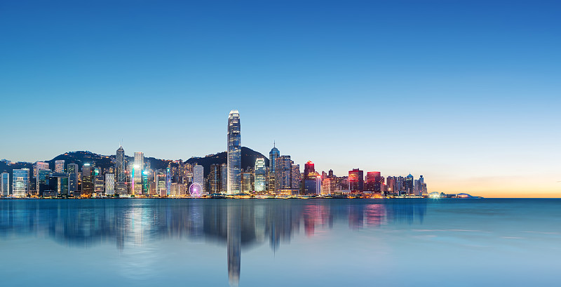 中国香港城市风光夜景图片下载