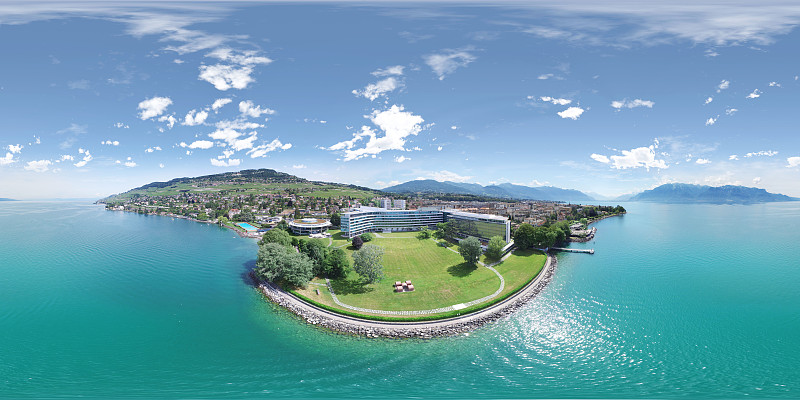 瑞士韦威的夏季景观图片下载
