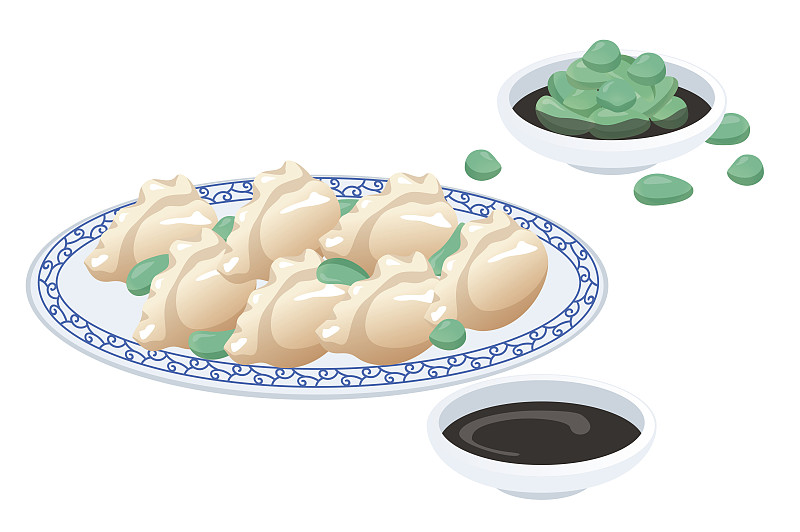 中式料理饺子图片下载