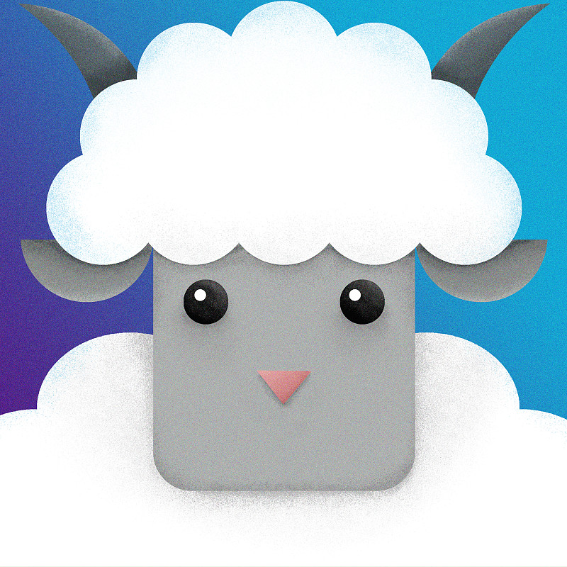 羊十二生肖动物插画下载