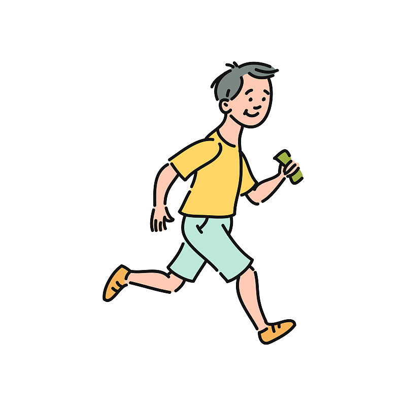 男生跑步超酷动漫图片图片