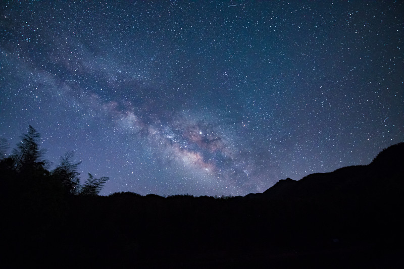 星空图片真实夜景简单图片