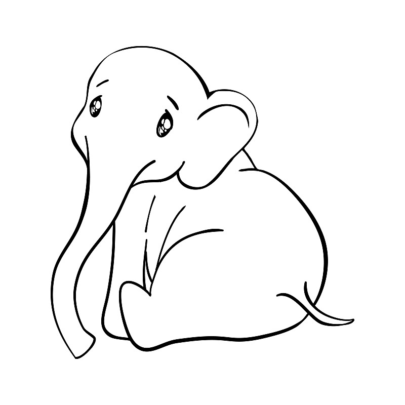 大象的画法 一等奖图片