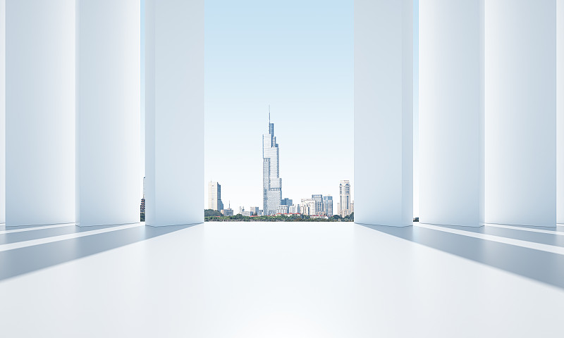 南京城市建筑平台广场图片下载