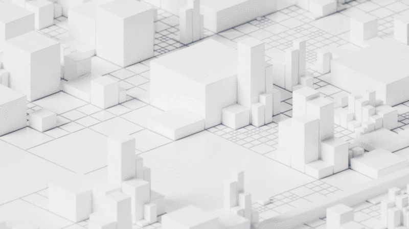 白色方块几何体科技感背景3D渲染插画下载