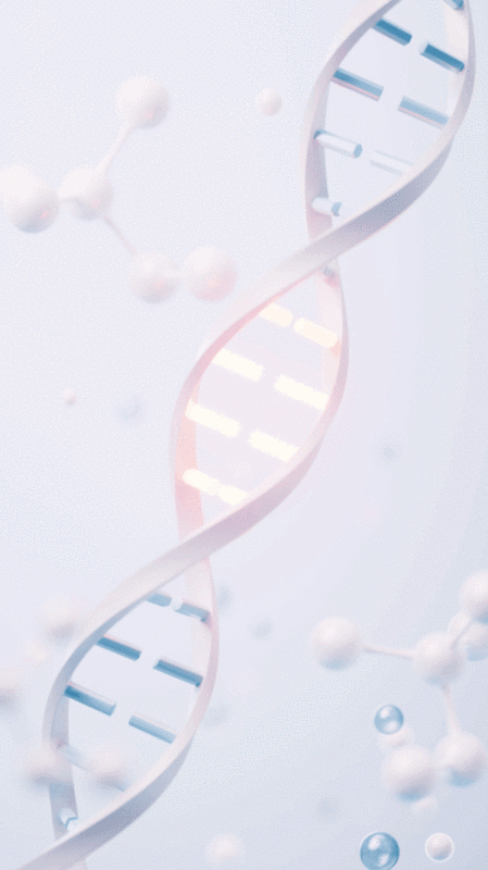 DNA与生物科技概念3D渲染插画下载