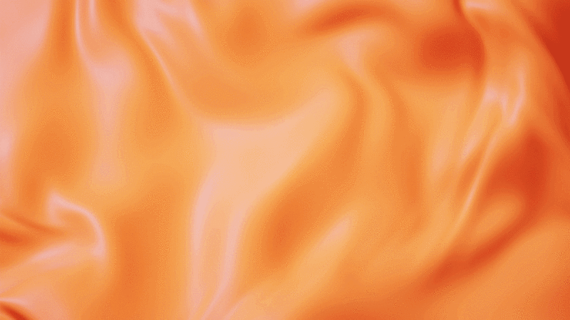 流动的橙色布料3D渲染图片下载